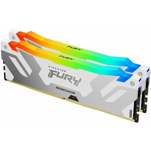   32Gb DDR5 6800MHz Kingston Fury Renegade White RGB (2x16Gb) (KF568C36RWAK2-32)