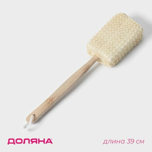 Мочалка для тела на ручке Банька 4839 см сизаль 416₽