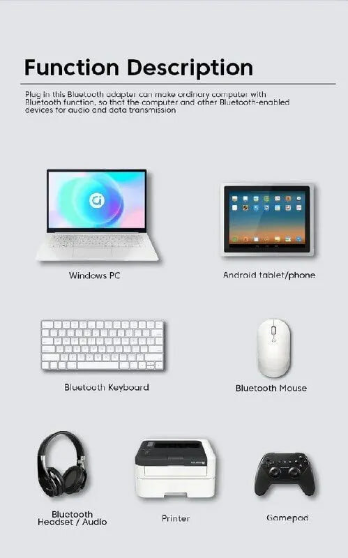 Адаптер USB Bluetooth 5.3 для компьютера — фото 11