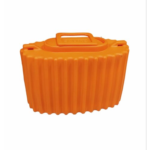 Кан для живца Salmo из ЭВА на 7 литров с двойными стенками и наплечным ремнем цвет Оранжевый
