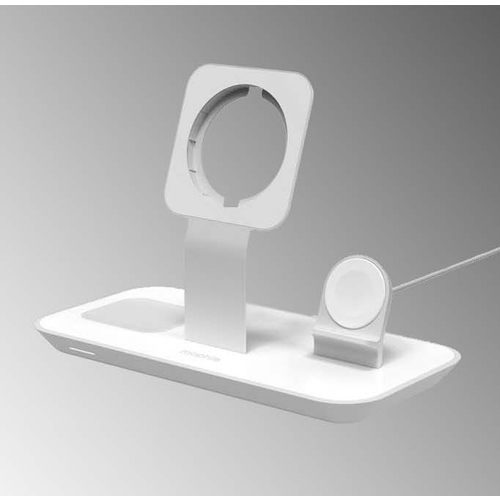 Беспроводное зарядное устройство Mophie 3-in-1 Wireless Charging Stand Цвет белый 1898₽