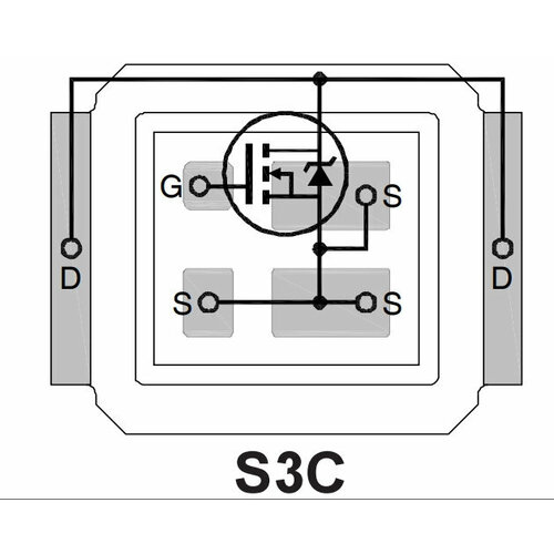 Микросхема IRF6892STRPBF N-Channel MOSFET 30V 28A S3C микросхема irf6892strpbf n channel mosfet 30v 28a s3c