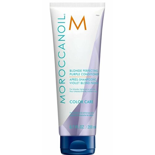 Moroccanoil Blonde Purple - Тонирующий кондиционер 200 мл тонирующий шампунь с фиолетовым пигментом moroccanoil blonde perfecting purple shampoo 200 мл