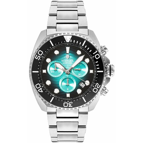 фото Наручные часы wainer мужские wa.10300-a, черный, серебряный