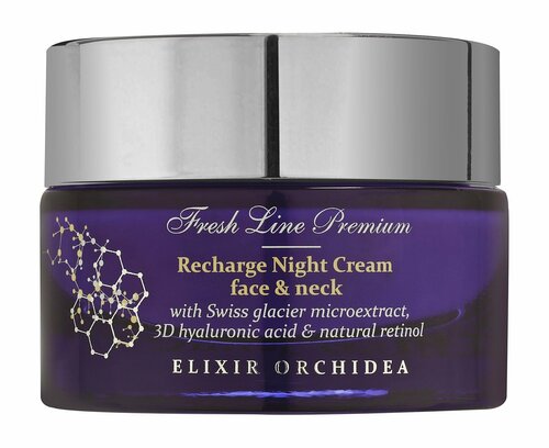 Антивозрастной ночной крем для лица Fresh Line Elixir Orchidea Recharge Night Cream Face and Neck