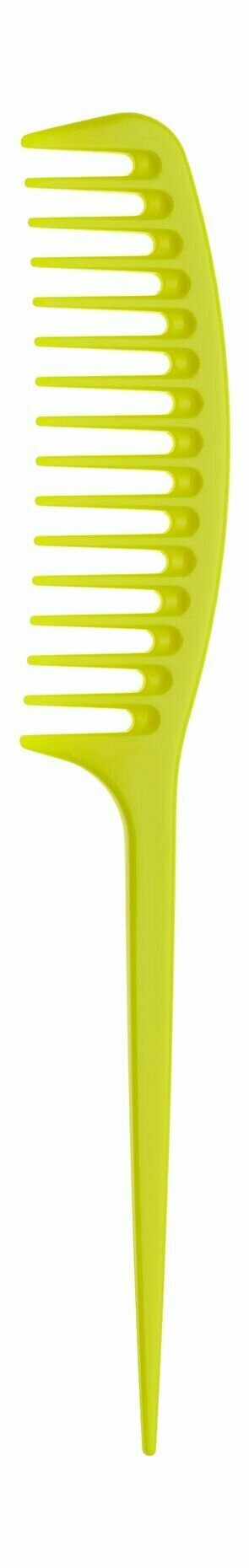 Расческа для волос Janeke Long Tail Comb Fluo Yellow