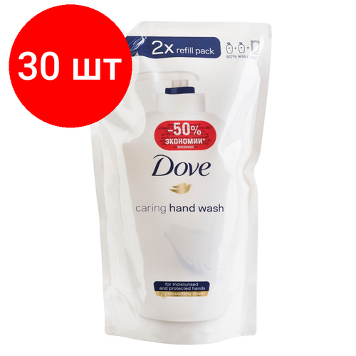 Комплект 30 штук, Мыло жидкое DOVE 500мл крем(мягкая упаковка) мыло жидкое dove 500мл крем мягкая упаковка