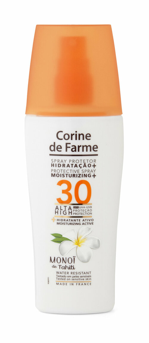 Cолнцезащитное водостойкое молочко для тела Corine De Farme Protective Spray Moisturizing+ SPF 30