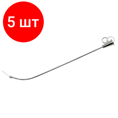 Комплект 5 штук, Катетер ушной металлический (КУ-2s), J-31-490