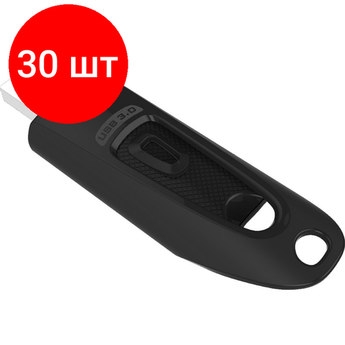 Комплект 30 штук, Флеш-память SanDisk Ultra, 32Gb, USB 3.0, чер, SDCZ48-032G-U46