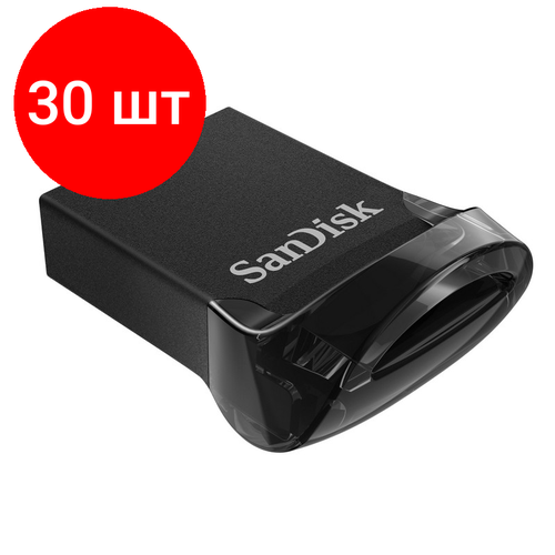 Комплект 30 штук, Флеш-память SanDisk Ultra Fit, 32Gb, USB 3.1 G1, чер, SDCZ430-032G-G46