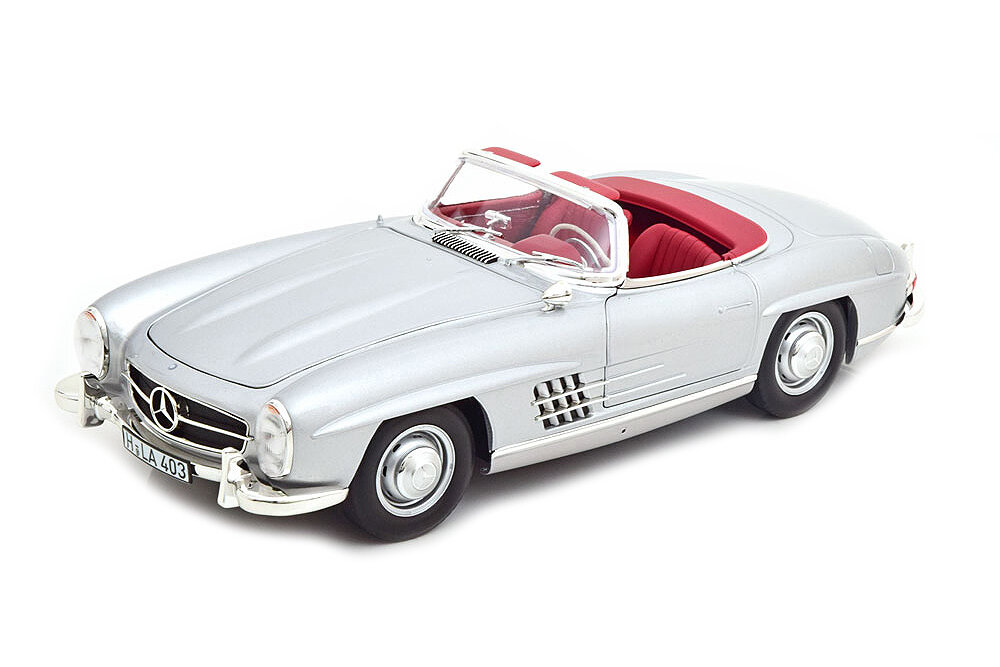 Mercedes 300SL convertible with removable hardtop 1957 silver / мерседес 300 серебристый кабриолет