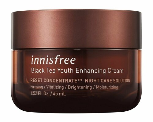 Восстанавливающий крем для лица с черным чаем Innisfree Black Tea Youth Enchancing Cream