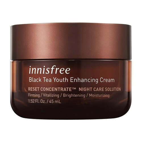 Восстанавливающий крем для лица с черным чаем Innisfree Black Tea Youth Enchancing Cream антиоксидантный крем с черным чаем innisfree black tea youth enhancing cream 50 мл