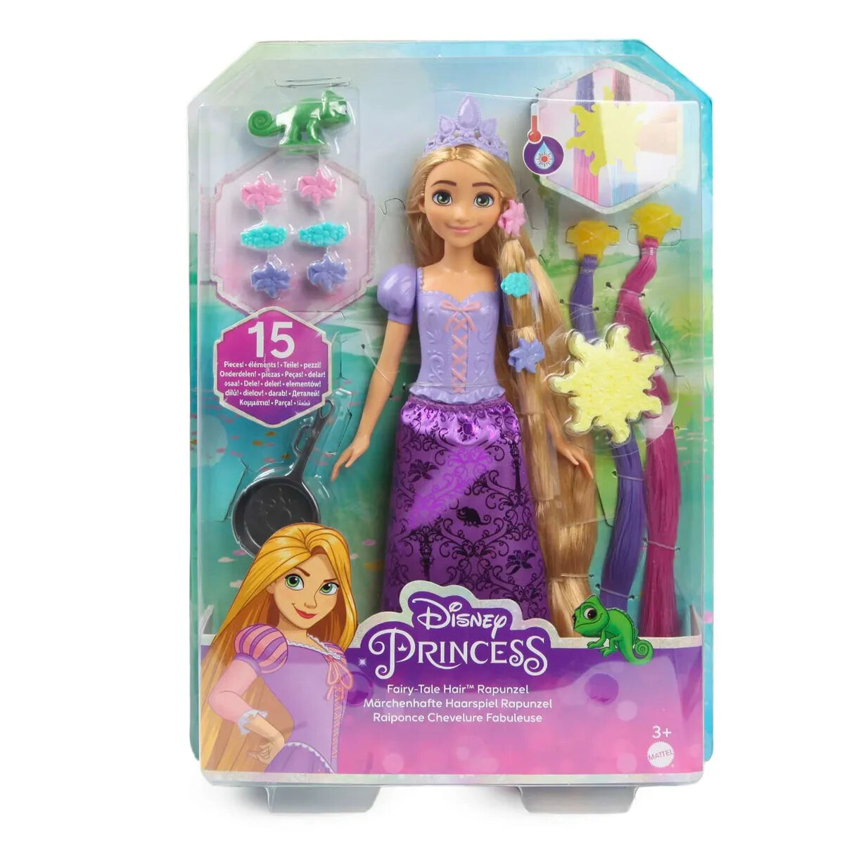 Кукла Mattel Disney Princess Рапунцель, HLW18 желтый