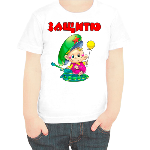 фото Футболка , размер 74, белый нет бренда