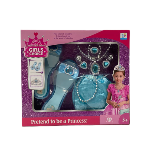 Набор для маленькой принцессы с туфельками (19см), украшениями и сумочкой. Маленькая принцесса