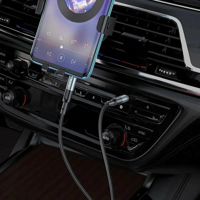 Кабель AUX на USB Type-C в машину для телефона, аудиокабель — фото 7