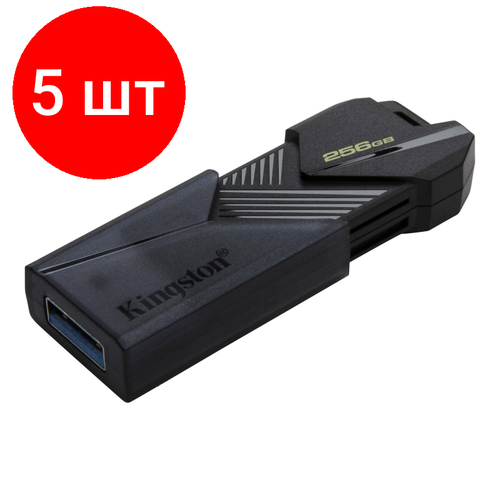 Комплект 5 штук, Флеш-память Kingston DataTraveler Exodia Onyx, 256GB USB 3.2 Gen 1