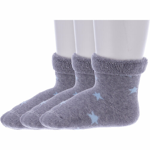 фото Носки rusocks 3 пары, размер 9-10, серый