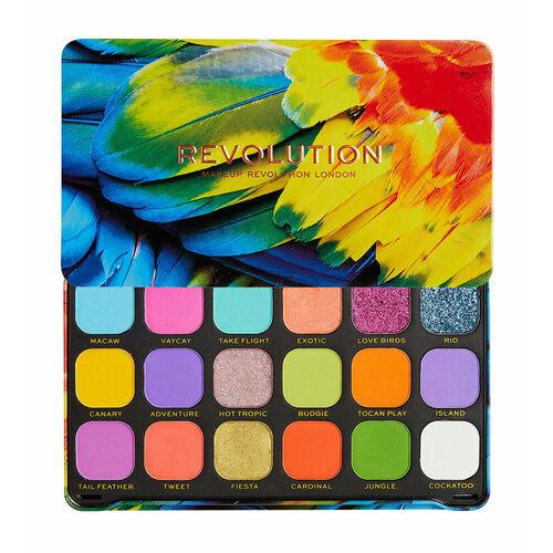 Палетка теней для век Revolution Makeup Forever Flawless Eyeshadow Palette: Bird of Paradise forever eyeshadow palette multicolor 30 g nep001