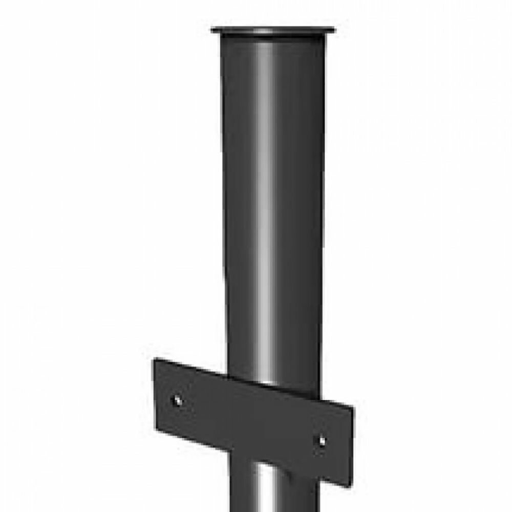 фото Столб круглый окрашенный для секций ограждения 2,3 м с ушами d40 мм