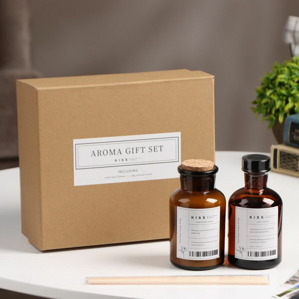 фото Набор подарочный: диффузор 120 мл, свеча ароматическая, 120 гр, Английская груша и фрезия