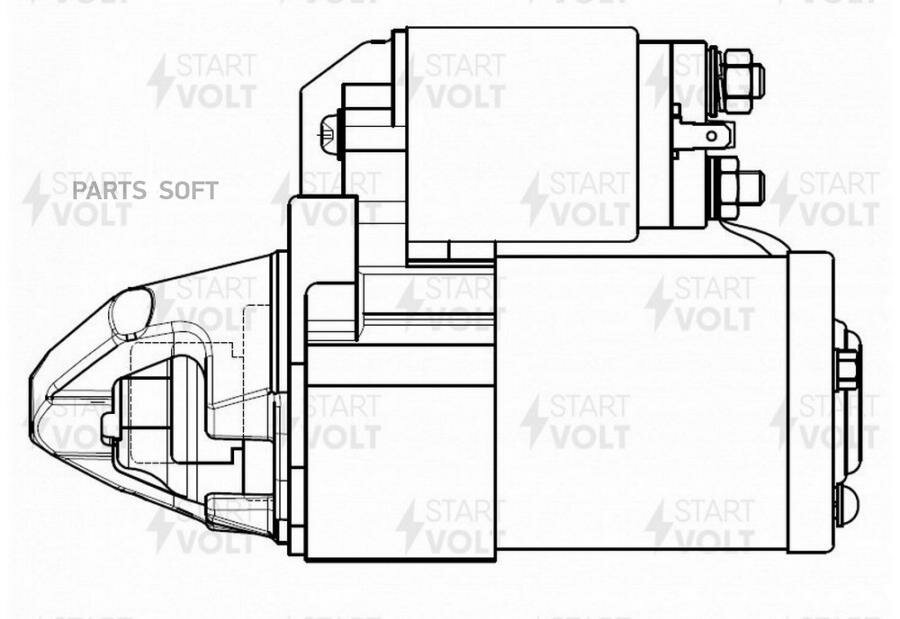 LST1112 STARTVOLT Стартер для а/м Mitsubishi Outlander III (12-) 2.0i/Lancer X (07-) 1.8i 1,6кВт (LSt 1112)