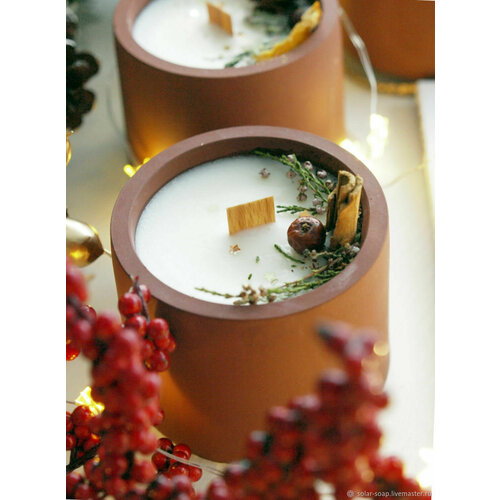 Ароматическая свеча на новый год 