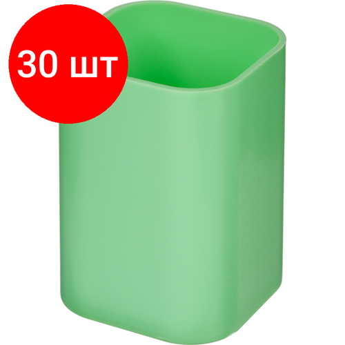 Комплект 30 штук, Подставка-стакан для канцелярских принадл-ей Attache Selection зеленый