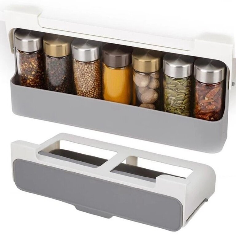 фото Подвесная стойка для пряностей (набор: стойка+6 стеклянных банок) Spice Organizer