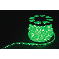 Дюралайт (световая нить) со светодиодами FERON LED-F3W, 3-х жильный, 230V, 72LED/m, 2,88W/m, IP65, зеленый, в комплекте  ...
