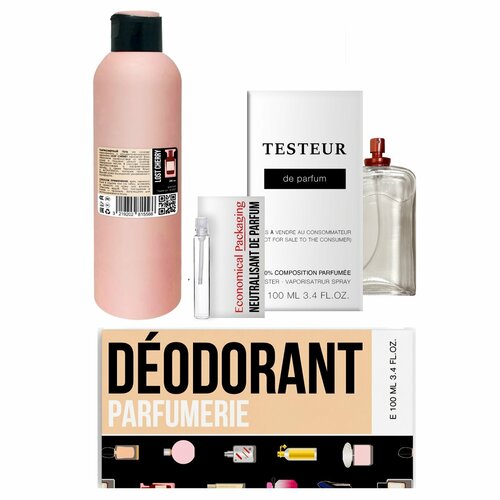 Набор подарочный lost cherry женский Гель д/душа 200мл+Дезодорант 100мл+Нейтрализатор аромата 3мл+бонус Testeur100мл