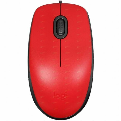 Мышь проводная Logitech M110s Red 910-005501 красный