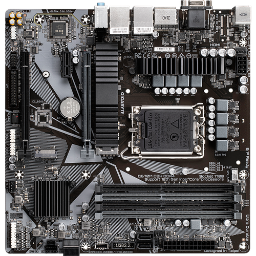 Материнская плата GigaByte Q670M D3H DDR4 2198800₽