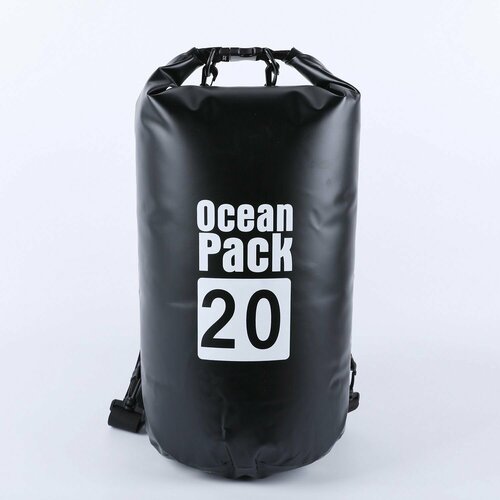 Непромокаемая водонепроницаемая герметичная сумка мешок Ocean Pack 20 литров (20 л) с клапаном и лямками влагозашитный рюкзак гермомешок герморюкзак гермосумка непромокаемая сумка с лямками sargan око 20 литров красный