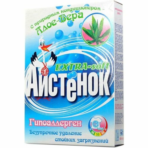 Стиральный порошок Аистенок Extra Soft с кондиционером, Алое Вера, 400 гр (5002152)