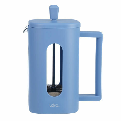 фото Френч-пресс / Lara LR06-57-600 / синий, прозрачный / 600 мл