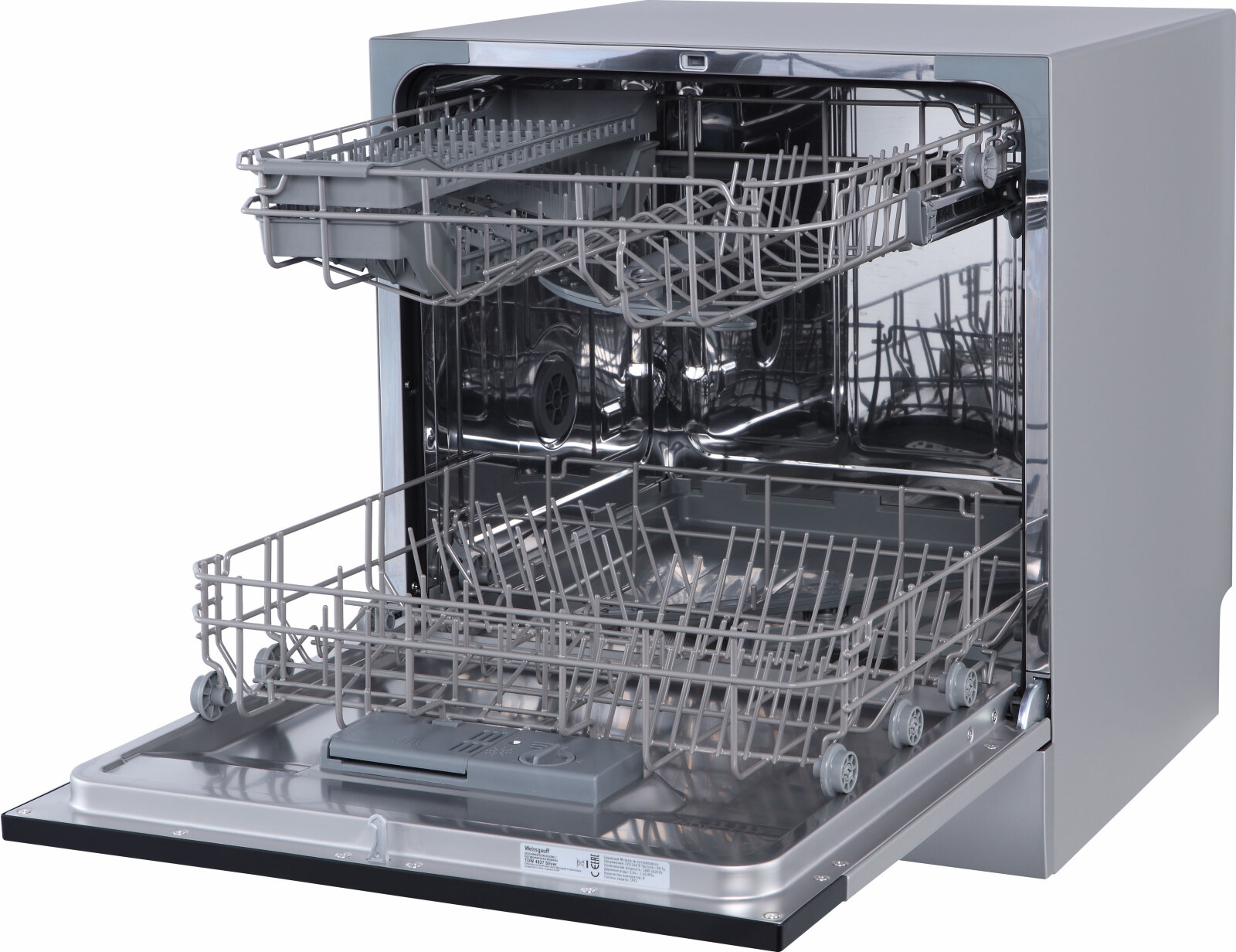 Настольная посудомоечная машина Weissgauff TDW 4827 Silver - фотография № 3