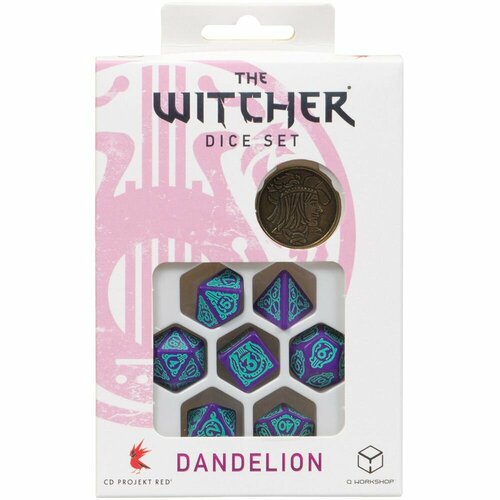 Набор кубиков The Witcher Dice Set: Dandelion – Half a Century of Poetry, 7 шт. q workshop набор кубиков the witcher dandelion – half a century of poetry 7 шт