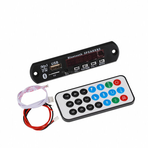MP3 Bluetooth медиацентр 12V без искажений APE модуль с пультом 64300₽