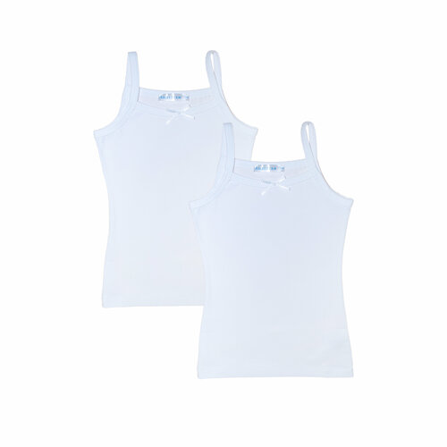 фото Майка , 2 шт., размер 128, белый андерсен