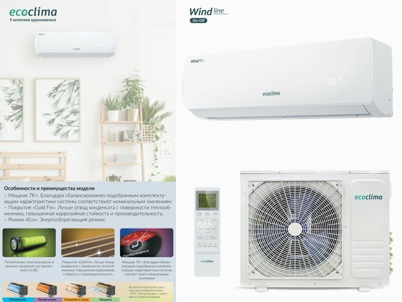 Сплит-система ECOCLIMA ECW-12QC / EC-12QC ecoclima - фотография № 2