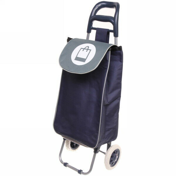 фото Тележка хозяйственная с сумкой (94*25*34см, колеса 16см, грузоподъемность до 30 кг.) серая BF-101