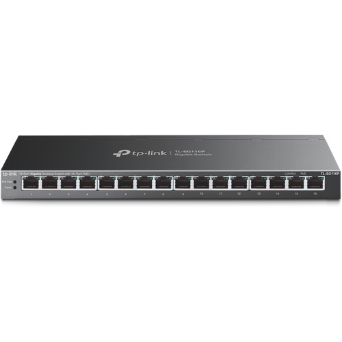 Коммутатор (свитч) TP-Link (TL-SG116P) коммутатор tp link tl sf1005p 5 портовый 10 100 мбит с настольный коммутатор с 4 портами poe