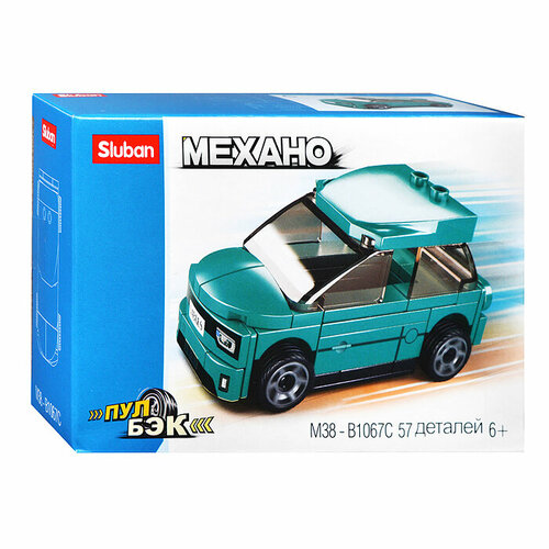 конструктор m38 b0791a mini изделие 111 дет в коробке Конструктор M38-B1067C Электромобиль зеленый (59 дет.)