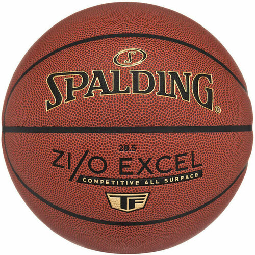 Мяч баскетбольный SPALDING ZiO Excel, 76940z, р.7, композитная кожа (ПУ) баскетбольный мяч spalding excel tf500 разм 7 арт 77 204z