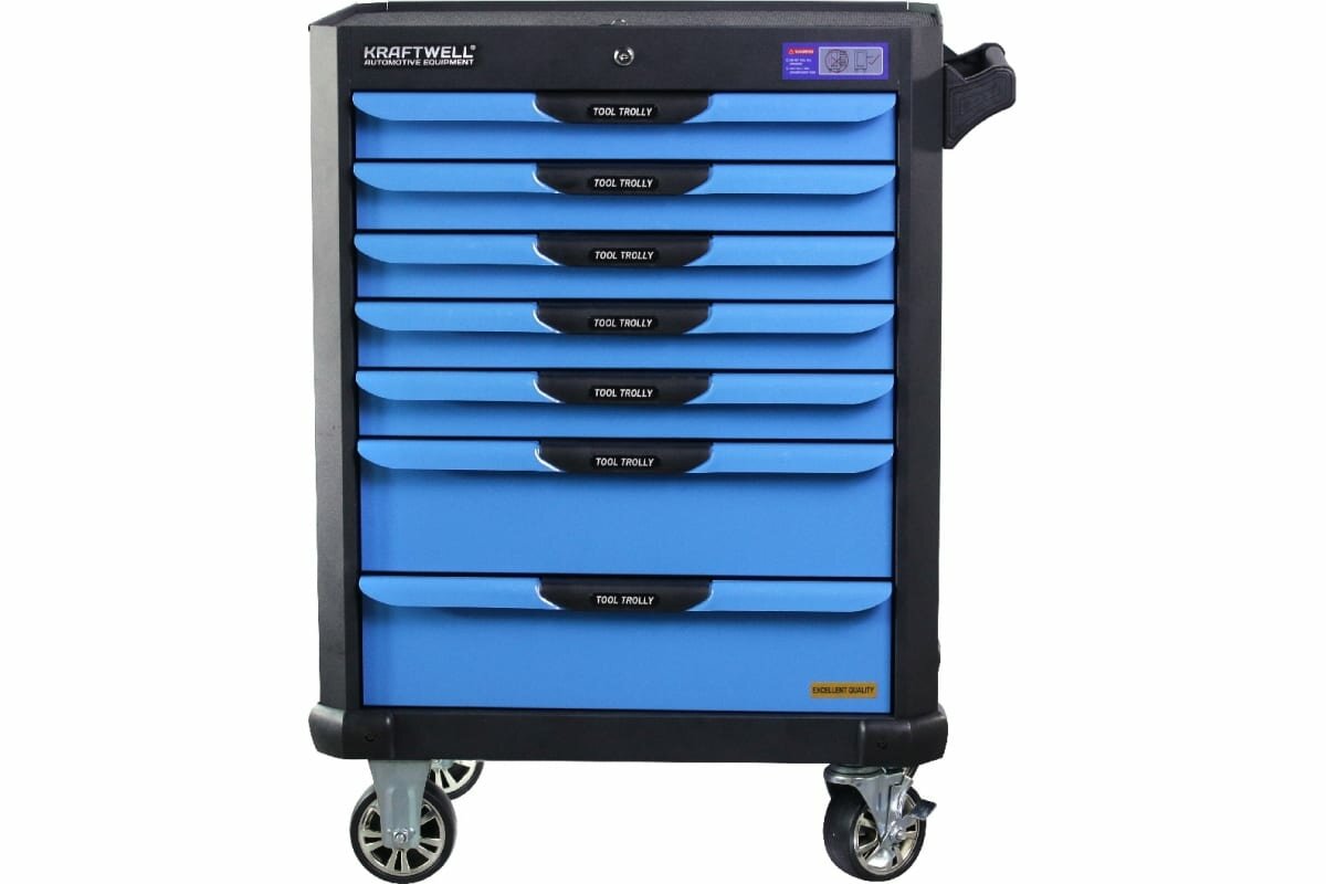 фото Тележка с 7 ящиками+подарок инструмент 277 предметов KraftWell