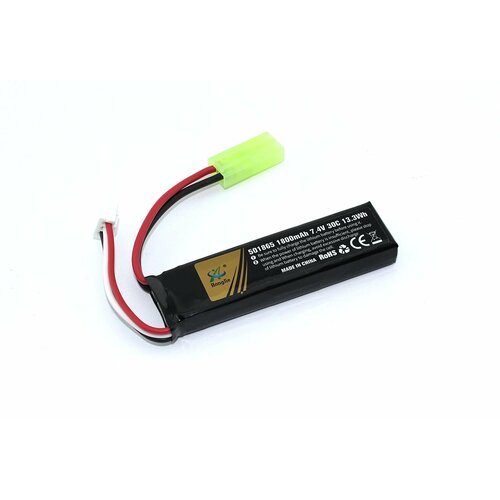 Аккумулятор Li-Pol 7.4v 451865 1800mah mini Tamiya plug