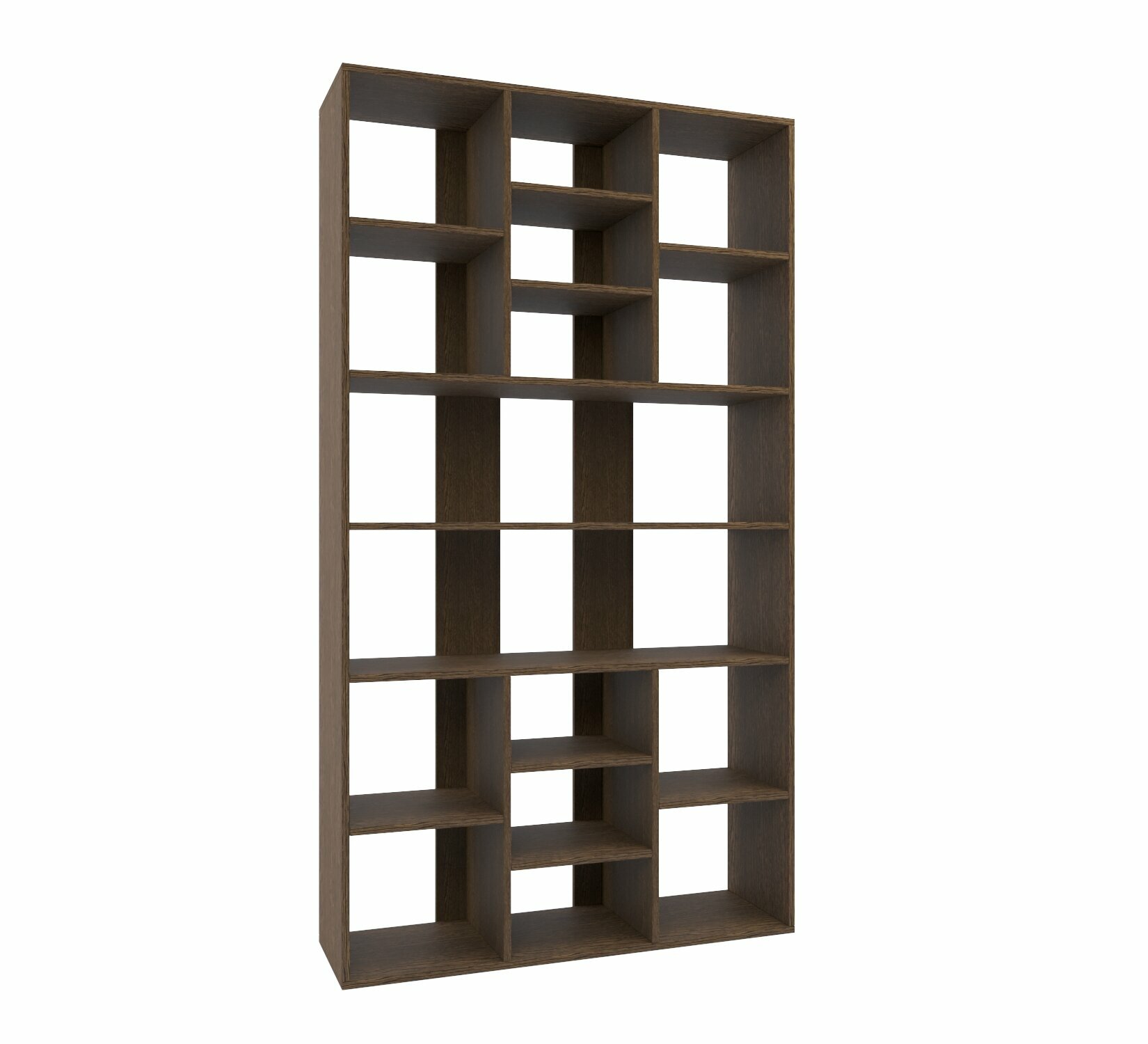 Стеллаж Перегородка для хранения в стиле Лофт модель Бостон Дуб Венге — фото 1